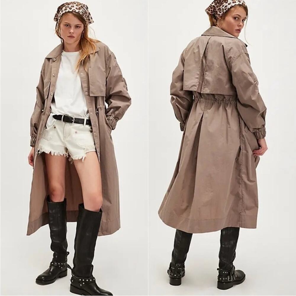 Free People Indy Trench Coat Small